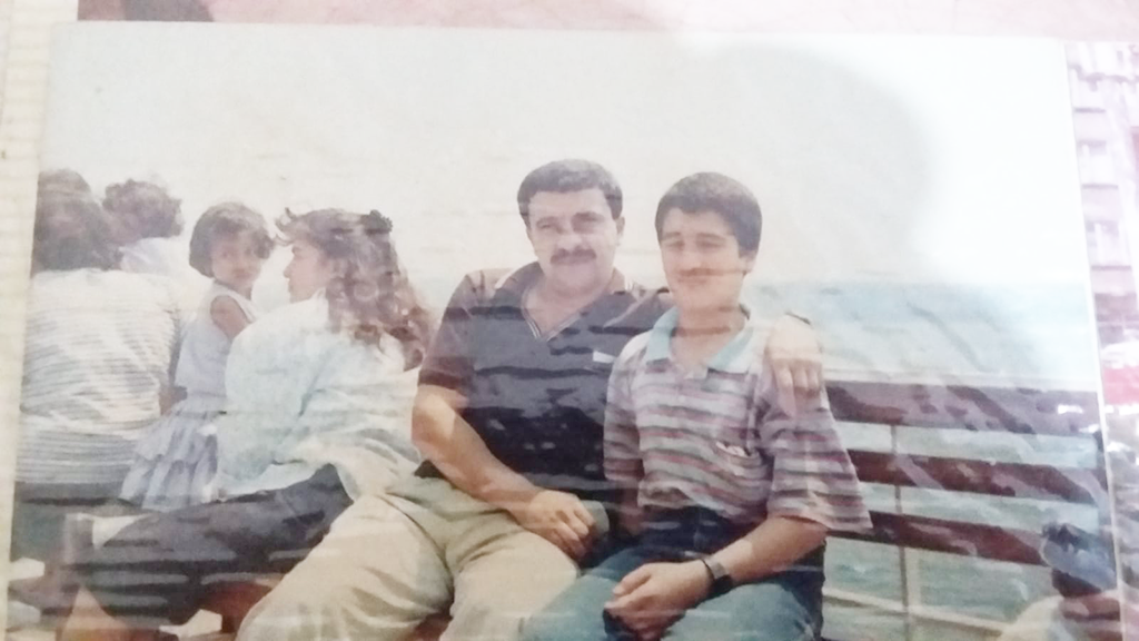 Orhan Dogan With His Father At Boat Trip 10 Yearsold