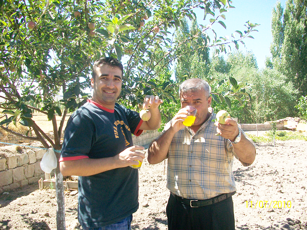 Orhan Dogan With His Father In Village Of Kayseri